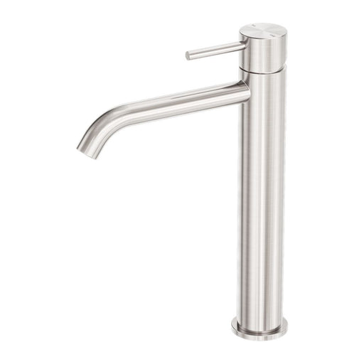 Nero Zen 316L Tall Basin Mixer - Brushed Nickel-NR162201aBN-blue-leaf-bathware