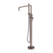 Nero Zen 316L Freestanding Bath Mixer With Outdoor Shower Hose - Brushed Bronze-NR162203a01BZ-blue-leaf-bathware