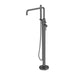 Nero Zen 316L Freestanding Bath Mixer With Outdoor Shower Hose - Graphite-NR162203a01GR-blue-leaf-bathware