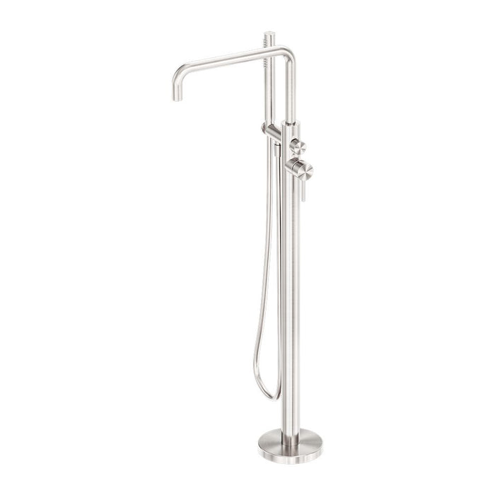 Nero Zen 316L Freestanding Bath Mixer - Brushed Nickel-NR162203a02BN-blue-leaf-bathware