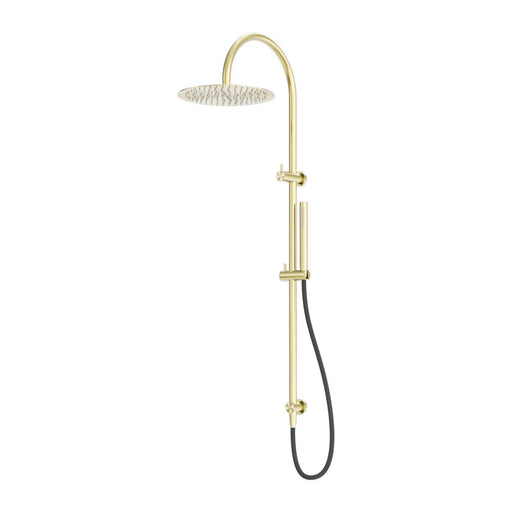 Nero Zen 316L Twin Shower With Outdoor Shower Hose - Brushed Gold-NR162205c01BG-blue-leaf-bathware