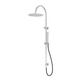 Nero Zen 316L Twin Shower With Outdoor Shower Hose - Brushed Nickel-NR162205c01BN-blue-leaf-bathware
