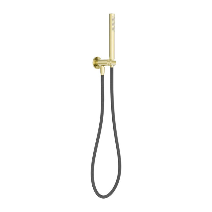 Nero Zen 316L Shower On Bracket With Outdoor Shower Hose - Brushed Gold-NR162205d01BG-blue-leaf-bathware