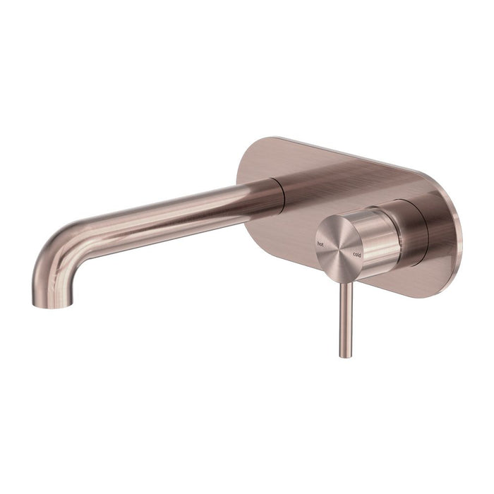 Nero Zen 316L Wall Basin/Bath Mixer - Brushed Bronze-blue-leaf-bathware