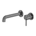 Nero Zen 316L Wall Basin/Bath Mixer Separate Back Plate - Graphite-blue-leaf-bathware