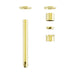 Nero Zen 316L Wall Basin/Bath Mixer Separate Back Plate (Trim Kit Only) - Brushed Gold-blue-leaf-bathware