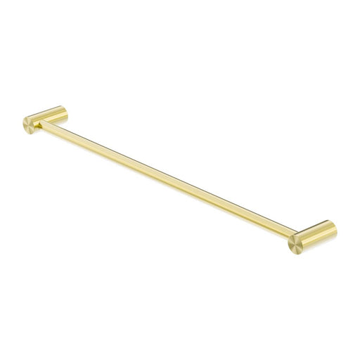 Nero Zen 316L Single Towel Rail - Brushed Gold-blue-leaf-bathware