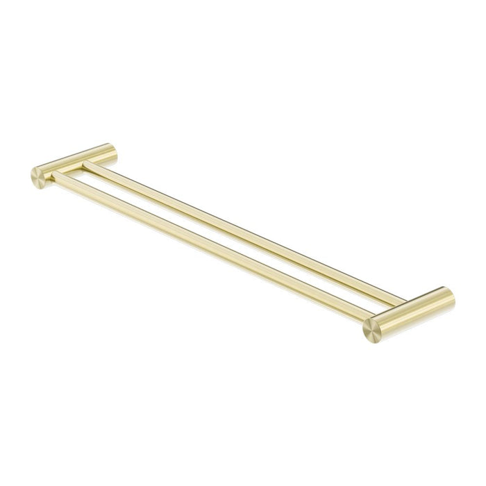 Nero Zen 316L Double Towel Rail - Brushed Gold-blue-leaf-bathware