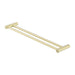 Nero Zen 316L Double Towel Rail - Brushed Gold-blue-leaf-bathware