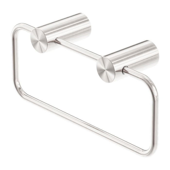 Nero Zen 316L Hand Towel Ring - Brushed Nickel-NR1680BN-blue-leaf-bathware