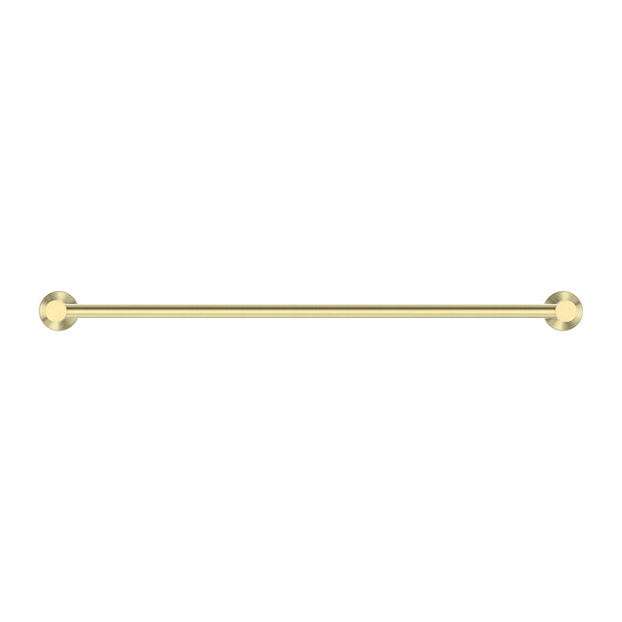 Nero Mecca Single Towel Rail - Brushed Gold-blue-leaf-bathware