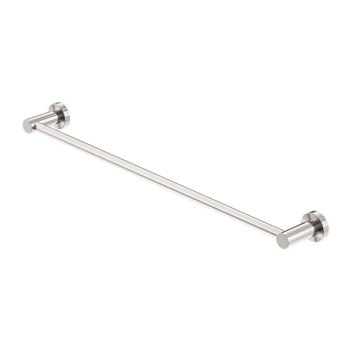 Nero Mecca Single Towel Rail - Brushed Nickel-blue-leaf-bathware