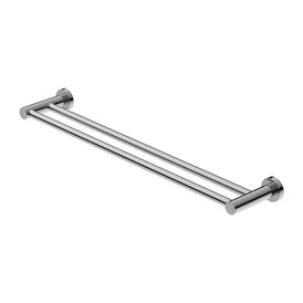Nero Mecca Double Towel Rail - Chrome-blue-leaf-bathware
