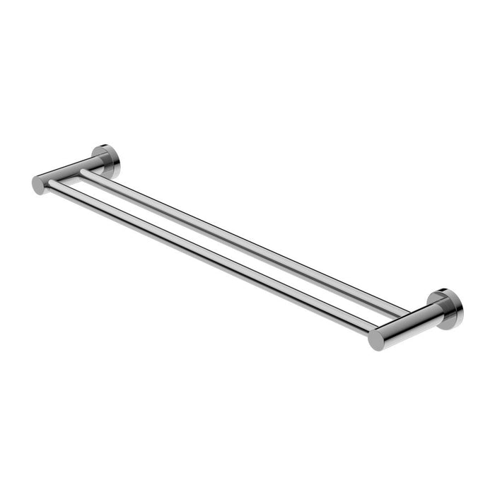 Nero Mecca Double Towel Rail - Chrome-blue-leaf-bathware