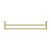 Nero Mecca Double Towel Rail - Brushed Gold-blue-leaf-bathware