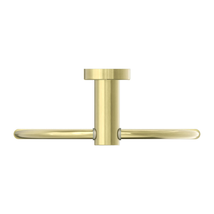 Nero Mecca Hand Towel Ring - Brushed Gold-NR1980BG-blue-leaf-bathware