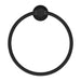 Nero Mecca Hand Towel Ring - Matte Black-NR1980MB-blue-leaf-bathware