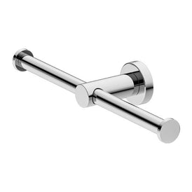 Nero Mecca Double Toilet Roll Holder - Chrome-NR1986DCH-blue-leaf-bathware