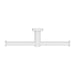 Nero Mecca Double Toilet Roll Holder - Matte White-NR1986DMW-blue-leaf-bathware