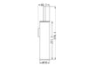 Nero Mecca Toilet Brush Holder - Chrome-NR1988CH-blue-leaf-bathware