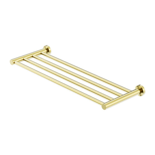 Nero Mecca Towel Rack - Brushed Gold-NR1989BG-blue-leaf-bathware