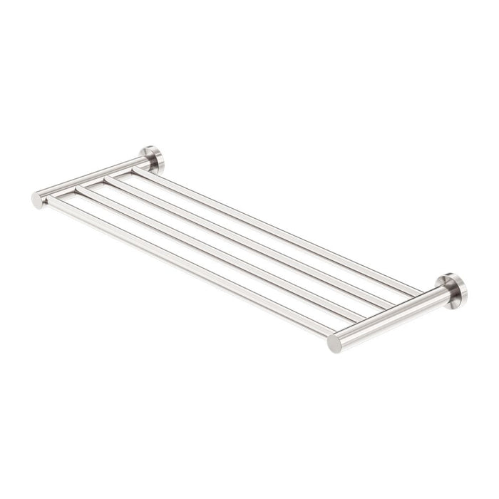 Nero Mecca Towel Rack - Brushed Nickel-NR1989BN-blue-leaf-bathware