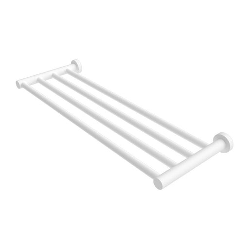 Nero Mecca Towel Rack - Matte White-NR1989MW-blue-leaf-bathware
