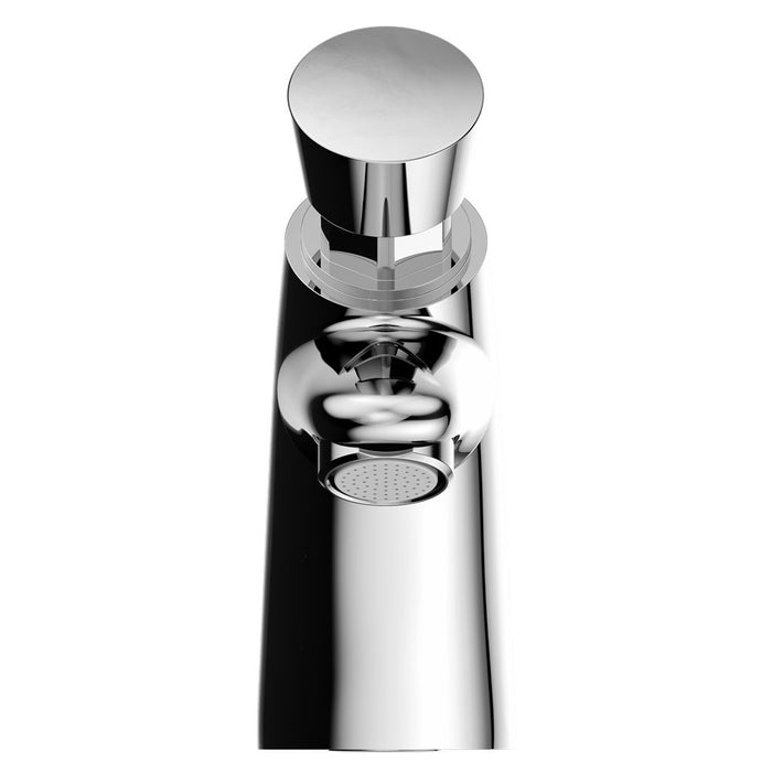 Nero Ss316 Lead Free Timeflow Push Button Pillar Tap - Chrome-NR202302CH-blue-leaf-bathware