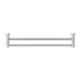 Nero Classic Double Towel Rail - Brushed Nickel-blue-leaf-bathware