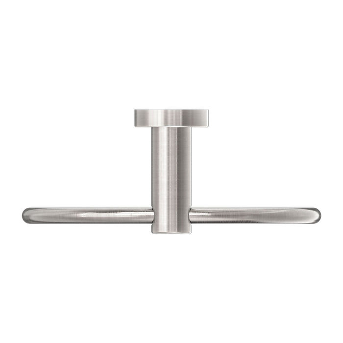 Nero Classic Hand Towel Ring - Brushed Nickel-NR2080BN-blue-leaf-bathware