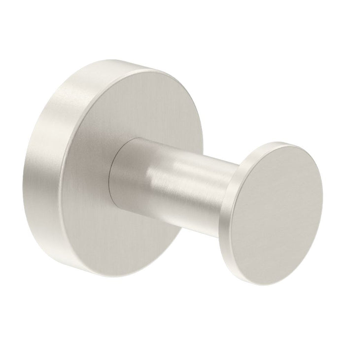 Nero Classic Robe Hook - Brushed Nickel-NR2082BN-blue-leaf-bathware