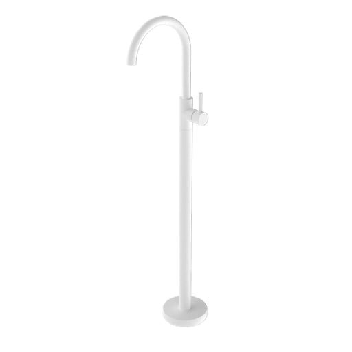 Nero Mecca Freestanding Bath Mixer - Matte White-NR210903a01MW-blue-leaf-bathware