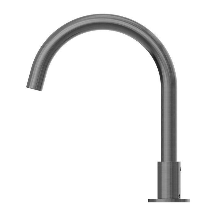 Nero Kara Hob Mount Bath Spout Only G1/2 Female Inlet - Gun Metal-NR211703bGM-blue-leaf-bathware