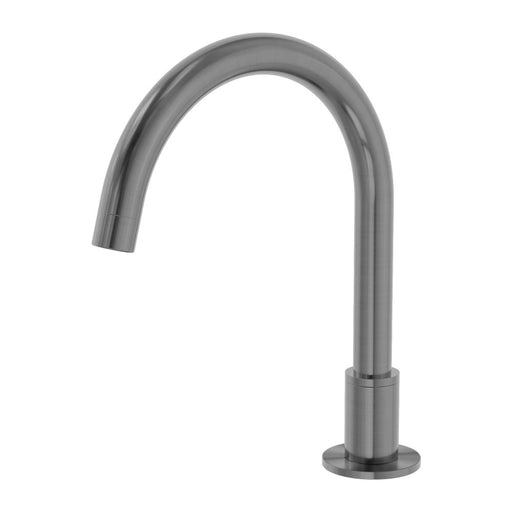 Nero Kara Hob Mount Bath Spout Only G1/2 Female Inlet - Gun Metal-NR211703bGM-blue-leaf-bathware