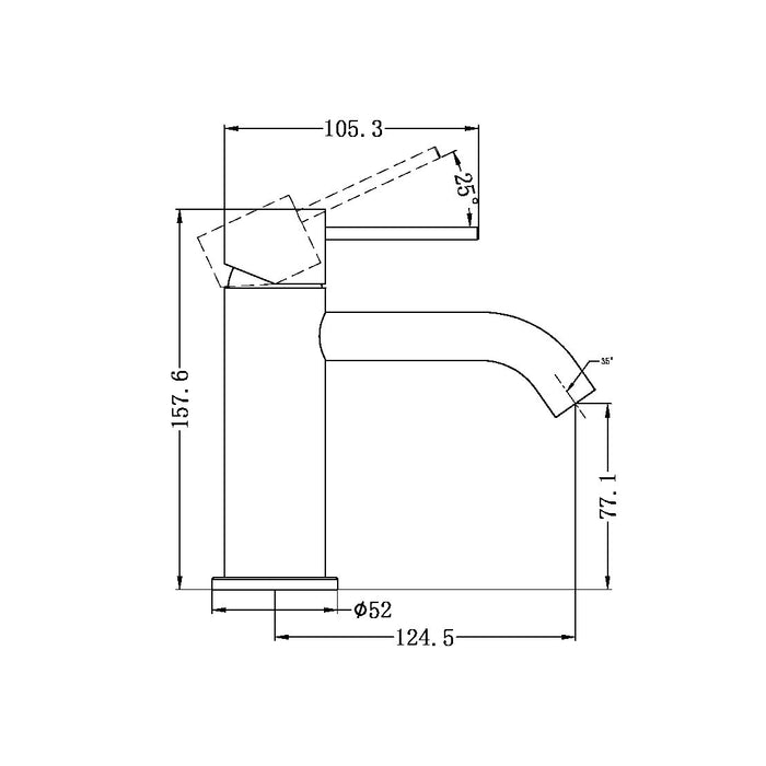 Nero Mecca Basin Mixer - Brushed Nickel-NR221901BN-blue-leaf-bathware