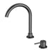 Nero Mecca Hob Basin Mixer Round Swivel Spout - Gun Metal-NR221901bGM-blue-leaf-bathware