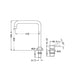 Nero Mecca Hob Basin Mixer Square Swivel Spout - Matte White-NR221901cMW-blue-leaf-bathware
