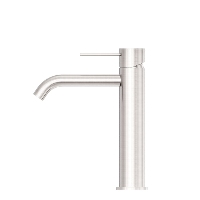 Nero Mecca Mid Tall Basin Mixer - Brushed Nickel-NR221901eBN-blue-leaf-bathware