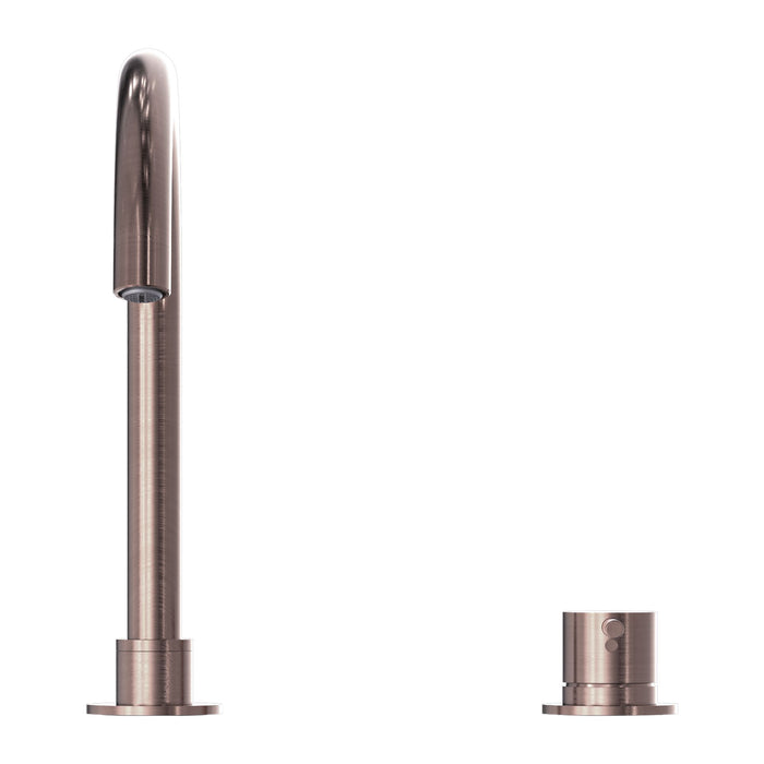 Nero Mecca Hob Basin Mixer Round Swivel Spout - Brushed Bronze-NR221901bBZ-blue-leaf-bathware