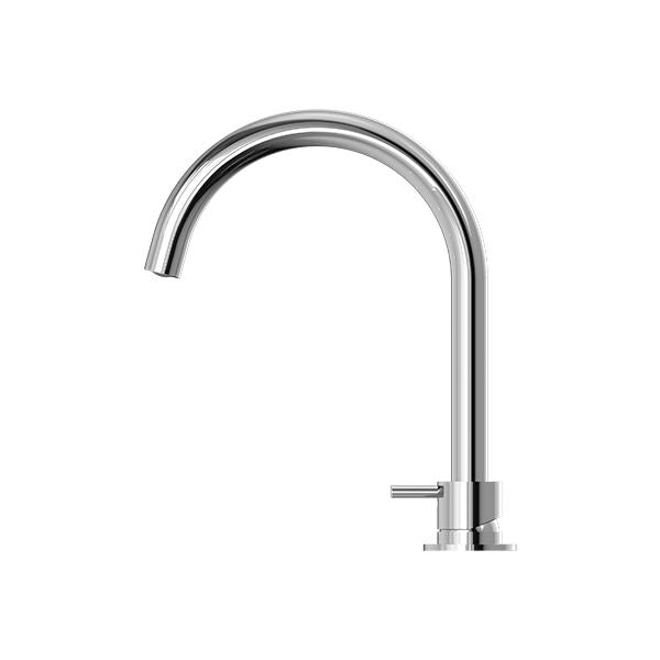 Nero Mecca Hob Basin Mixer Round Swivel Spout - Chrome-NR221901bCH-blue-leaf-bathware