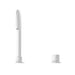 Nero Mecca Hob Basin Mixer Round Swivel Spout - Matte White-NR221901bMW-blue-leaf-bathware