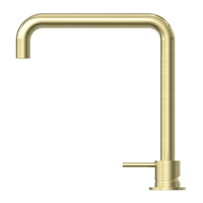 Nero Mecca Hob Basin Mixer Square Swivel Spout - Brushed Gold-NR221901cBG-blue-leaf-bathware