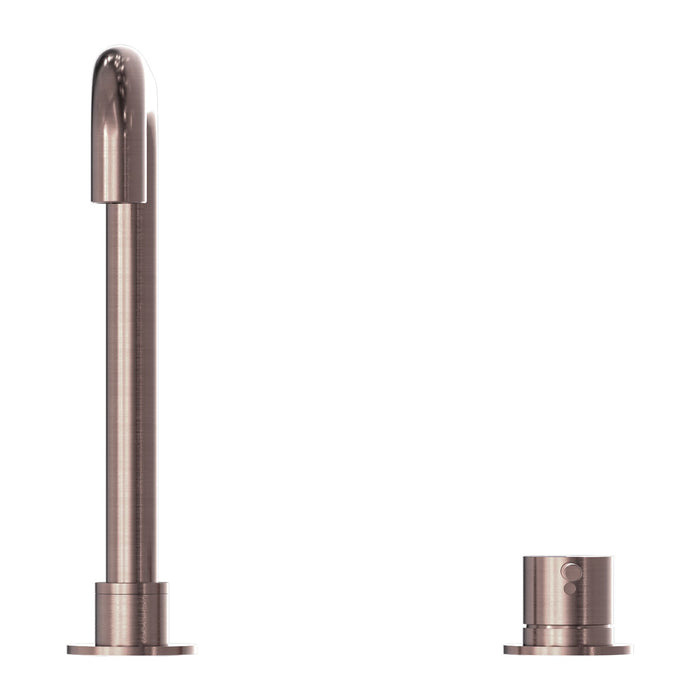 Nero Mecca Hob Basin Mixer Square Swivel Spout - Brushed Bronze-NR221901cBZ-blue-leaf-bathware