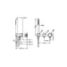 Nero Mecca Shower Mixer Diverter System Separate Back Plate - Brushed Bronze-NR221912fBZ-blue-leaf-bathware