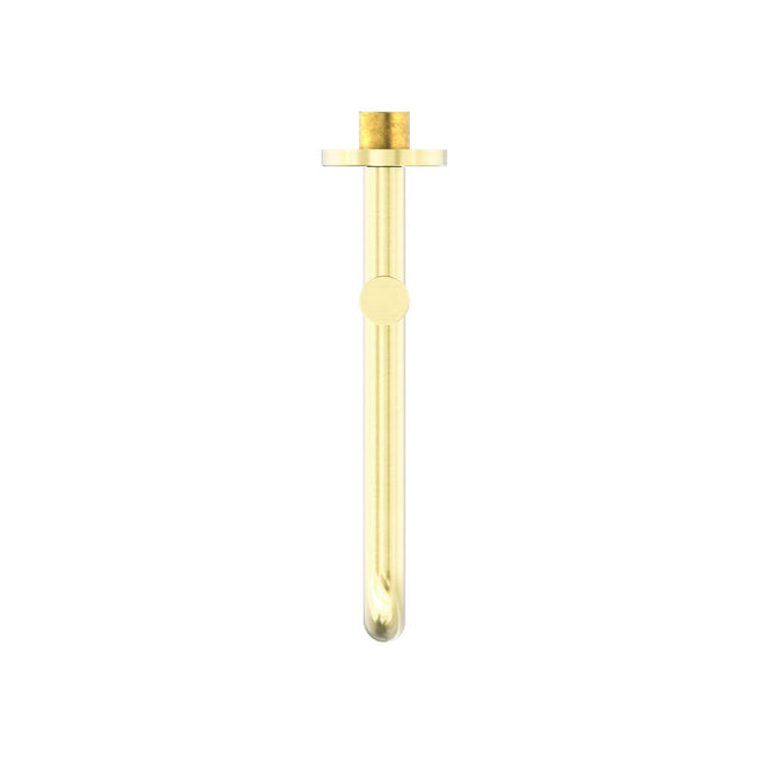 Nero Mecca Wall Mounted Swivel Basin/Bath Spout 225mm - Brushed Gold-NR221903gBG-blue-leaf-bathware