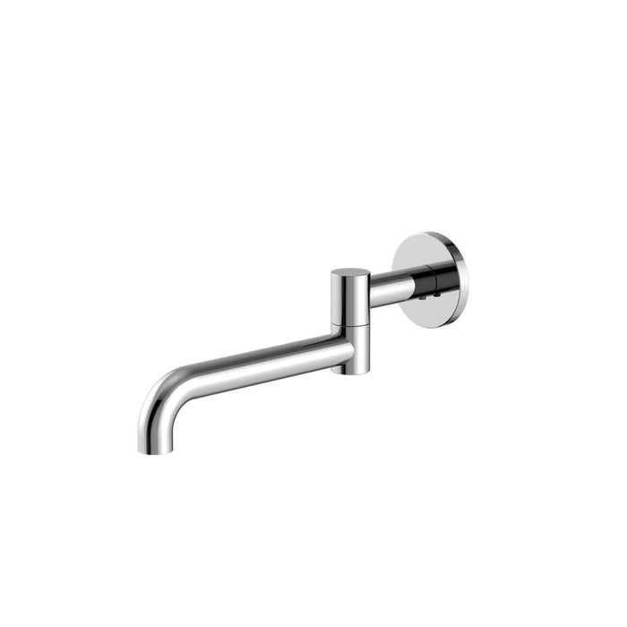 Nero Mecca Wall Mounted Swivel Basin/Bath Spout 225mm - Chrome-NR221903gCH-blue-leaf-bathware