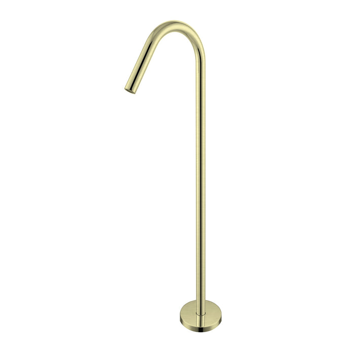 Nero Mecca Freestanding Bath Spout - Brushed Gold-NR221903aBG-blue-leaf-bathware