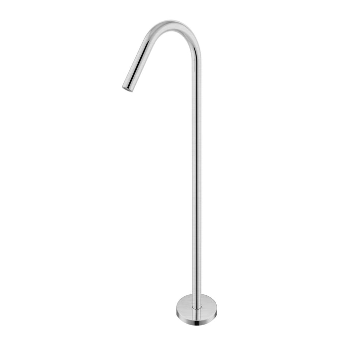 Nero Mecca Freestanding Bath Spout - Brushed Nickel-NR221903aBN-blue-leaf-bathware