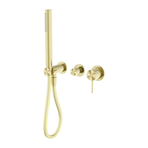 Nero Mecca Shower Mixer Diverter System Separate Back Plate - Brushed Gold-NR221912fBG-blue-leaf-bathware