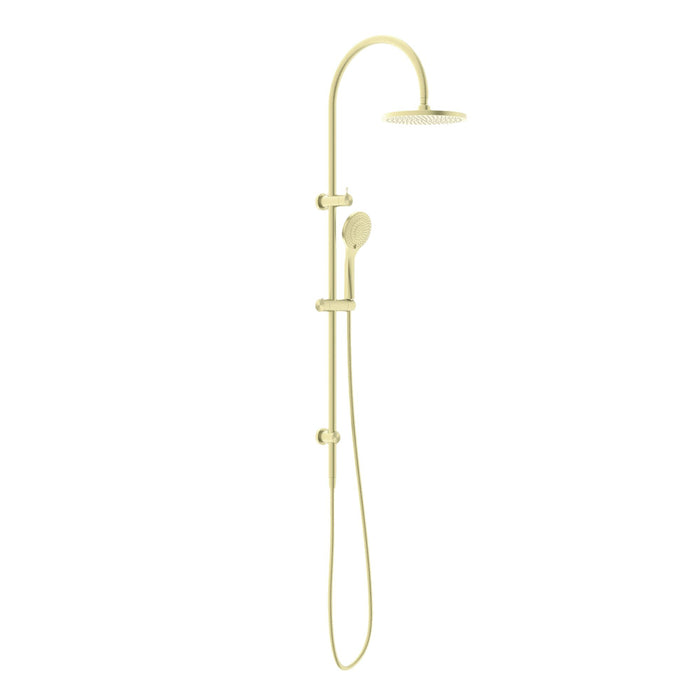 Nero Mecca Twin Shower With Air Shower - Brushed Gold-NR221905bBG-blue-leaf-bathware